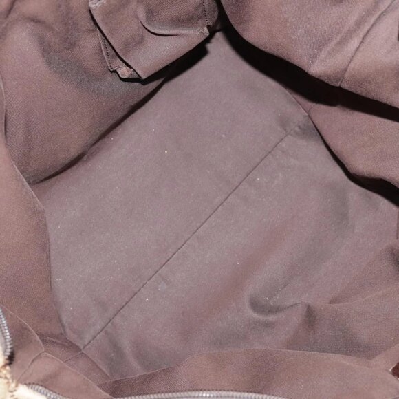 GUCCI GG Canvas Web Sherry Line Tote Bag Beige Silver 131230 Auth 108527 - Picture 12 of 15